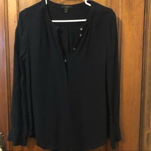 J. Crew navy blue blouse